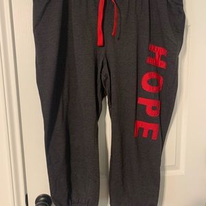 Miss Chevious Capri Lounge pants with elastic hem.